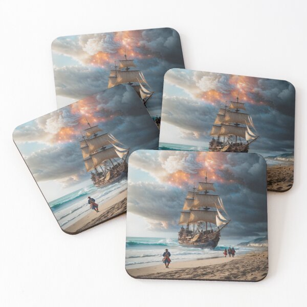 Item preview, Pirate Ship Docks before the Storm designed and sold by AngelottiCR.