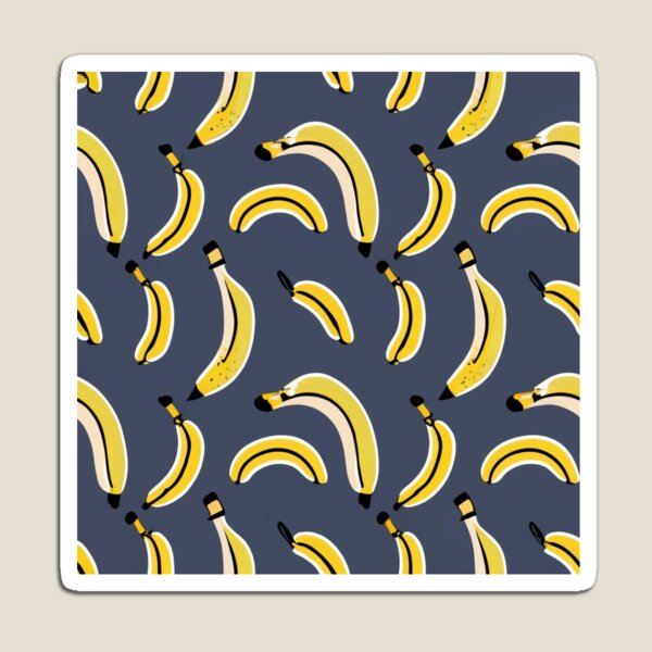 Artikelvorschau, Bright Winter / Clear Winter pattern, skin-tone matching, personal color analysis, PCA, bananas entworfen und verkauft von look4seasons.