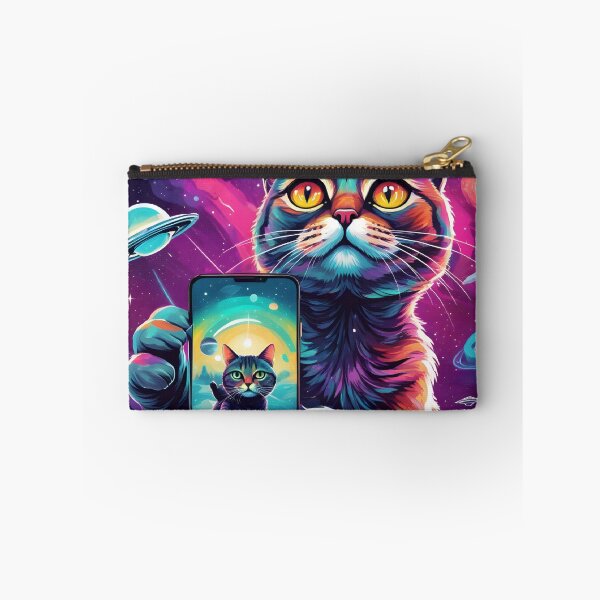 Item preview, Cat Ufo Selfie, Cat Selfie With Flying Saucer Funny Cat designed and sold by Mayalogo.