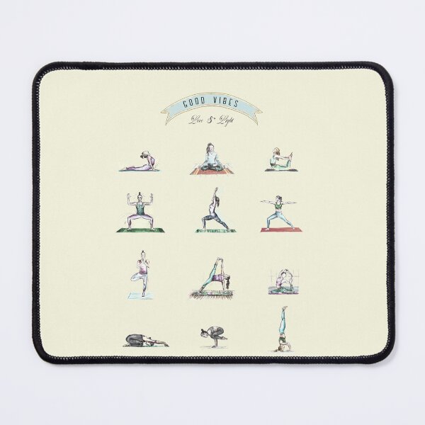 Item preview, Good Vibes - Yoga Chart designed and sold by FanitsaArt.