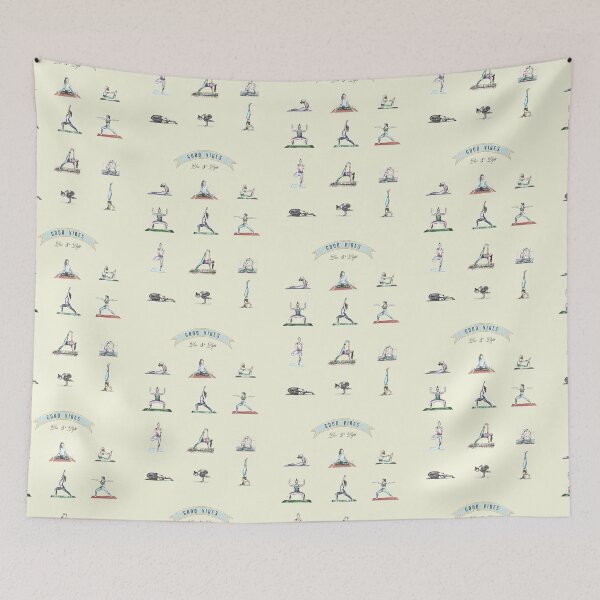 Item preview, Good Vibes - Yoga Chart designed and sold by FanitsaArt.