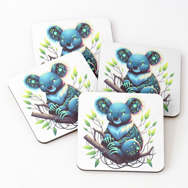 Item preview, Eucalyptus Tech - Neon Koala designed and sold by MrAI-Store.