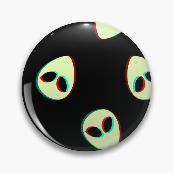 Item preview, Anaglyph alien in green  designed and sold by CarteClaire.