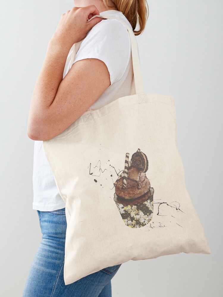 Thumbnail 1 of 5, Tote Bag, Chocolate Ruin, Gourmet Cupcake designed and sold by LillyUndercroft.