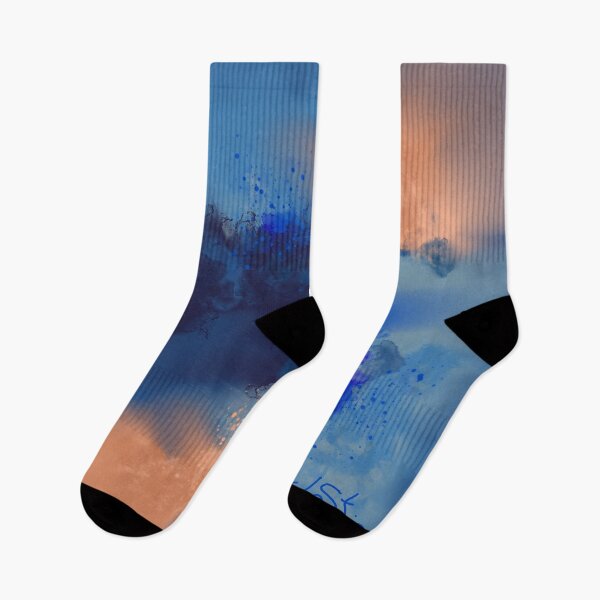 Item preview, Skies of Glory - Blue Orange Abstract Wall Art designed and sold by Joey Santiago.