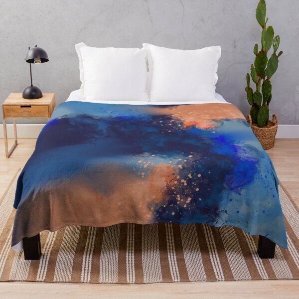 Item preview, Skies of Glory - Blue Orange Abstract Wall Art designed and sold by Joey Santiago.
