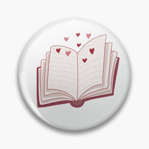 Item preview, open book with hearts (romance books) designed and sold by loulou-artifex.