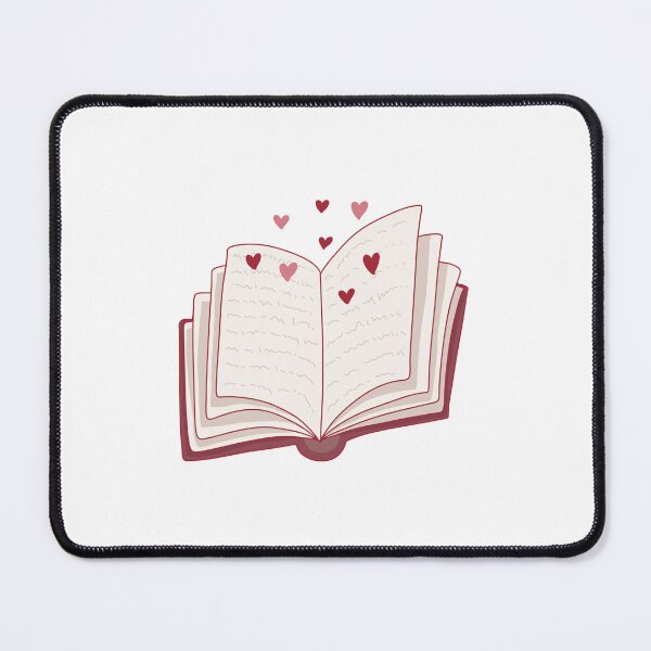 Item preview, open book with hearts (romance books) designed and sold by loulou-artifex.