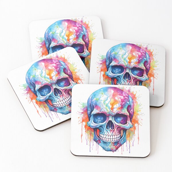 Item preview, Colorfull anatomical skull designed and sold by grebie.