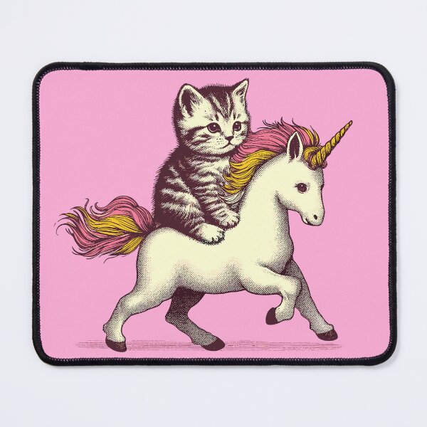 Item preview, Cute Kitten and Unicorn Design - Funny Animal Fantasy Art designed and sold by BubbleCrumbs.