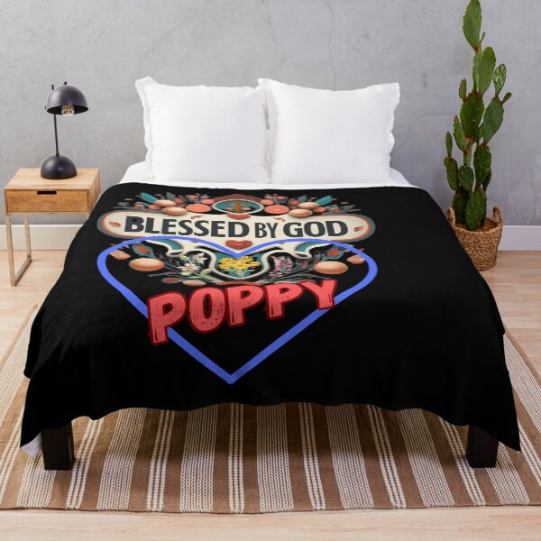 Item preview, BLESSED BY GOD POPPY designed and sold by carlos crane.