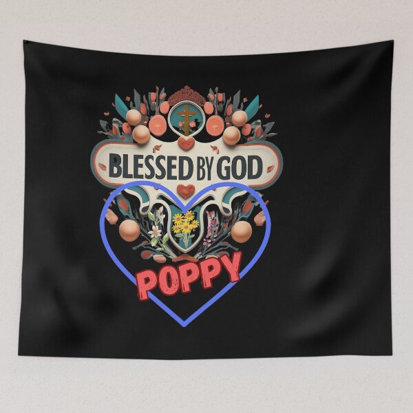 Item preview,  BLESSED BY GOD POPPY designed and sold by carlos crane.