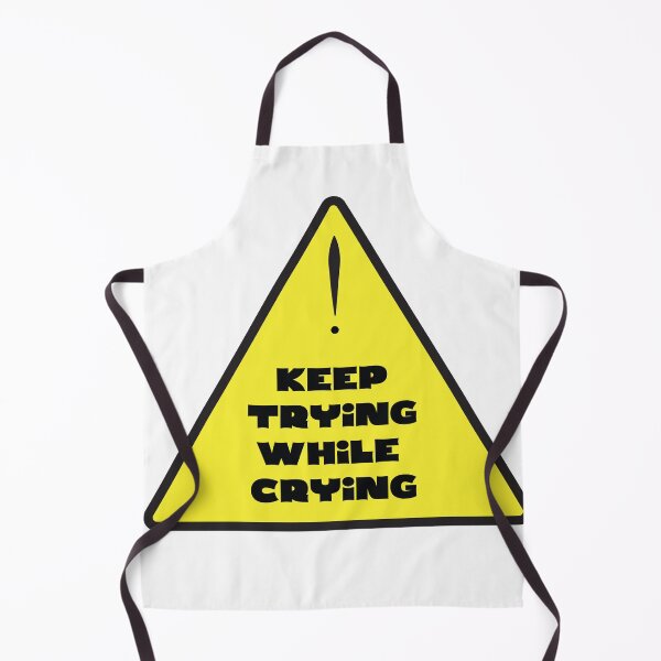 Item preview, keep trying while crying motivational quote designed and sold by Safa Reda.