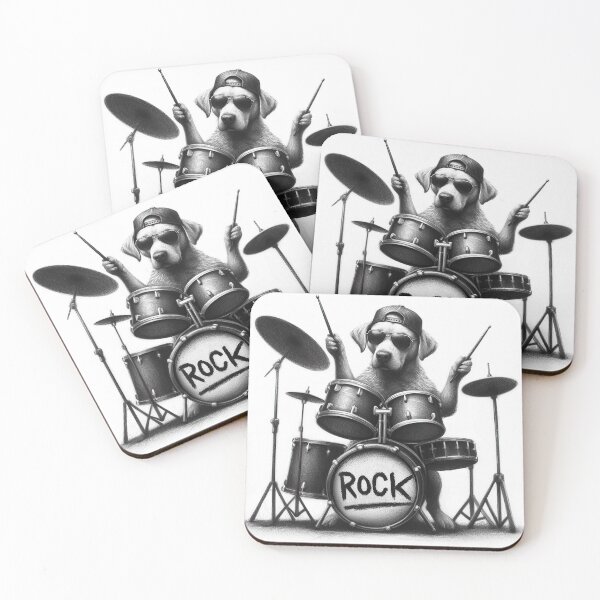 Item preview, Cool Drummer Dog designed and sold by FurryBeats.