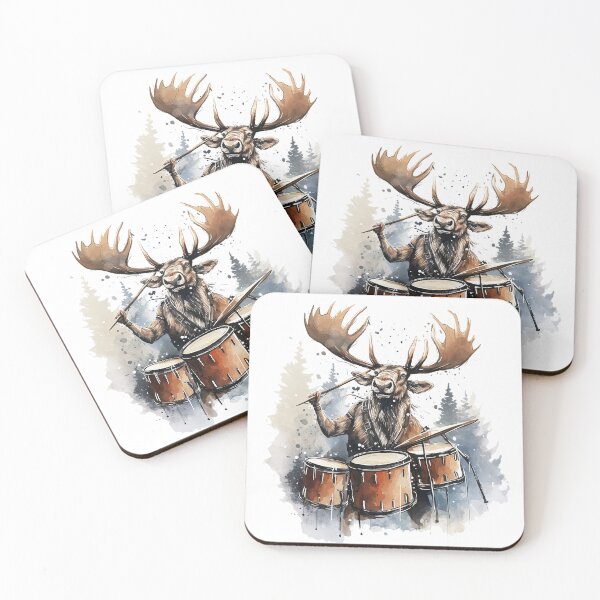 Item preview, Reindeer Playing the Drums designed and sold by markstones.