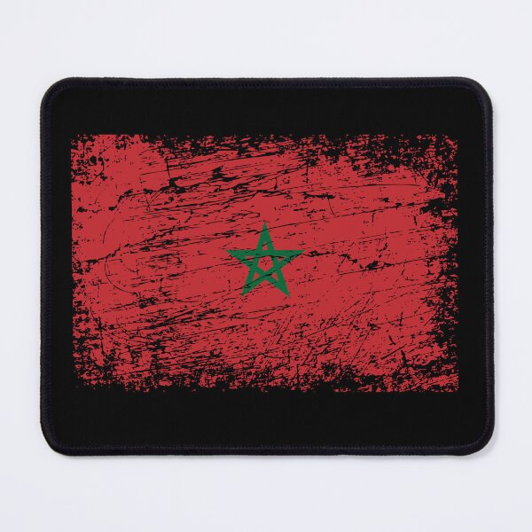 Item preview, Morocco flag flag used look designed and sold by GeogDesigns.