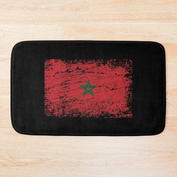 Item preview, Morocco flag flag used look designed and sold by GeogDesigns.