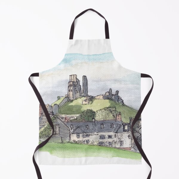 Item preview, Corfe Castle Autumn 2023 Watercolour designed and sold by Tom Napper Design.