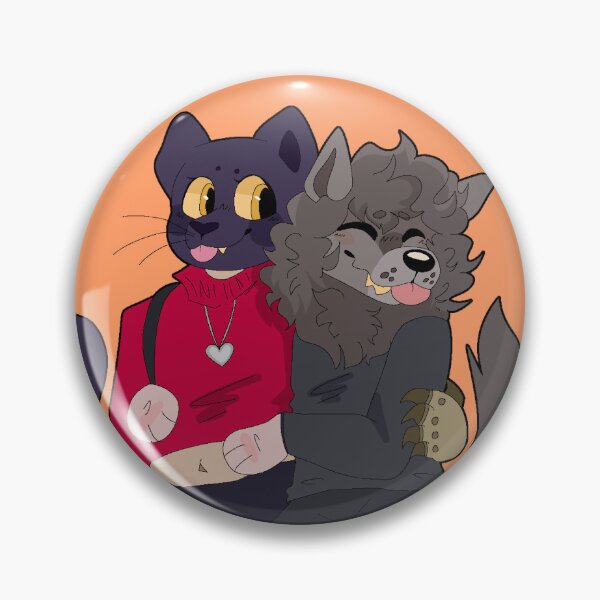 Item preview, Peachfuzz and Catman hug designed and sold by PiggyPartyy.