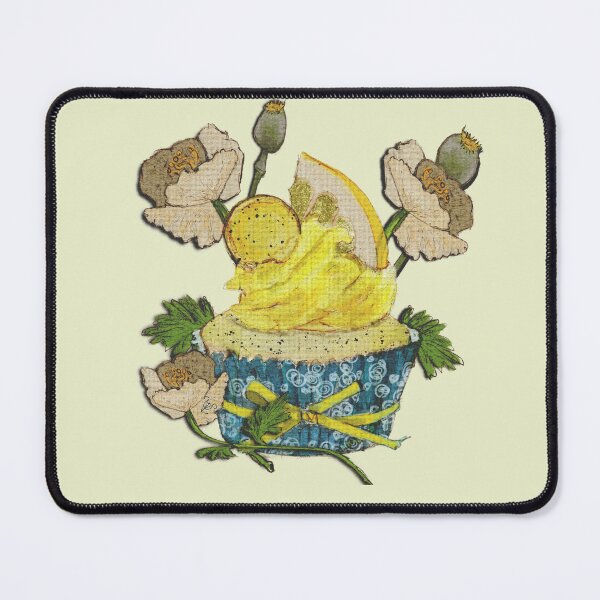 Item preview, Pretty Lemon Poppyseed, Vintage Cupcake Illustration designed and sold by LillyUndercroft.