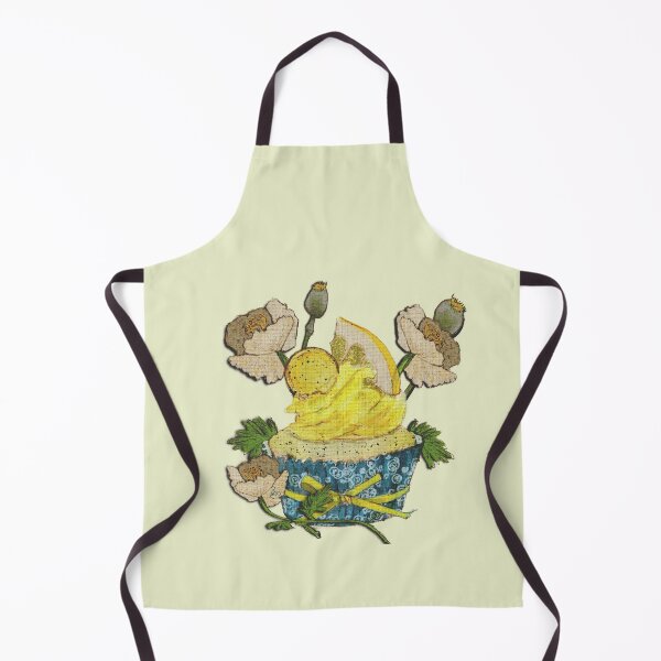 Item preview, Pretty Lemon Poppyseed, Vintage Cupcake Illustration designed and sold by LillyUndercroft.