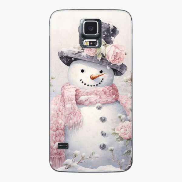 Vintage Cute Snowman Winter Scene iPhone Wallet for Sale by StuckOnTees