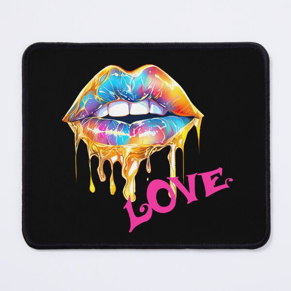 Item preview, Love colorful lip - a mouth to kiss designed and sold by WallGemsArt.
