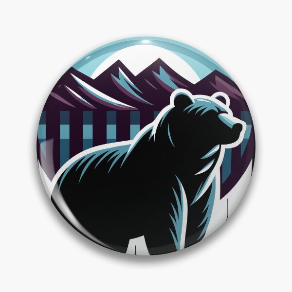 Item preview, Mountain Solitude: Grizzly Bear Silhouette designed and sold by RyanBelandres.