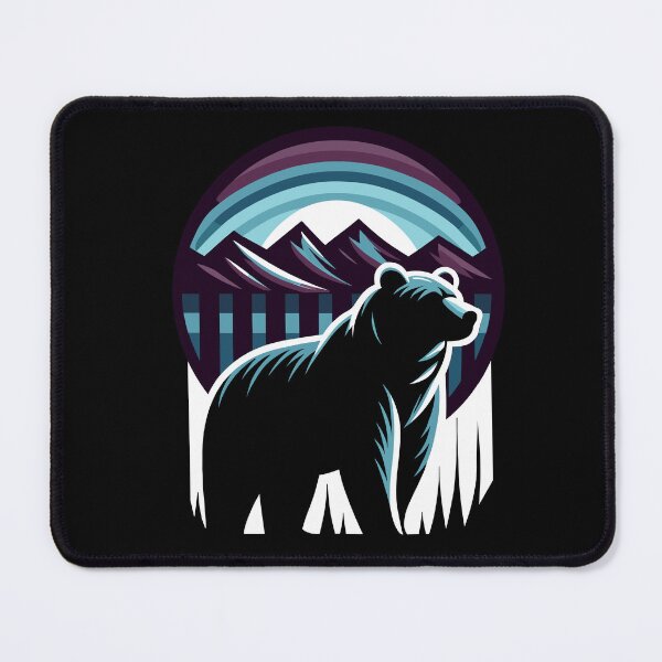 Item preview, Mountain Solitude: Grizzly Bear Silhouette designed and sold by RyanBelandres.