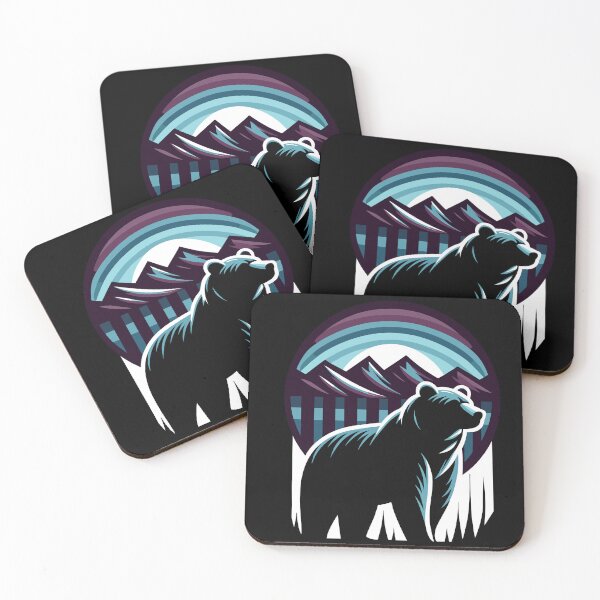Artikelvorschau, Bergeinsamkeit: Grizzlybär-Silhouette entworfen und verkauft von RyanBelandres.
