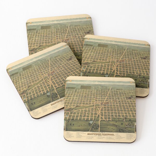 Item preview, Mattoon, Illinois (1884) designed and sold by allhistory.
