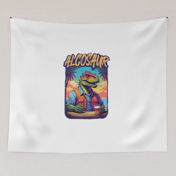Item preview, Alcosaur and beer designed and sold by babyscream.