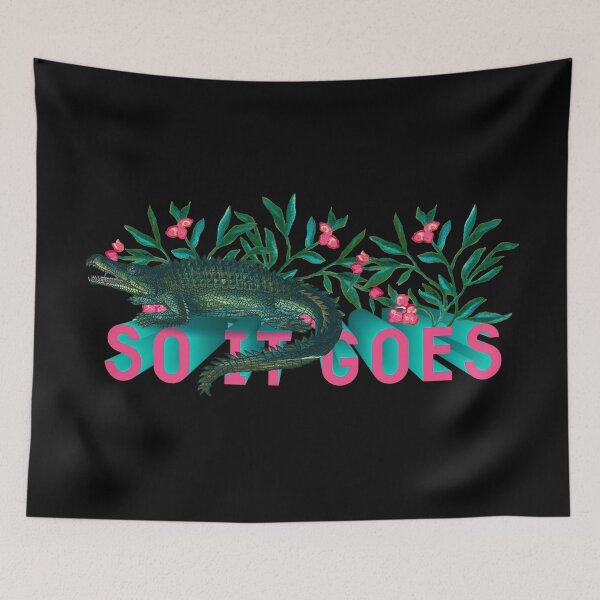 Item preview, So It Goes Floral Alligator designed and sold by maggie-byrd.