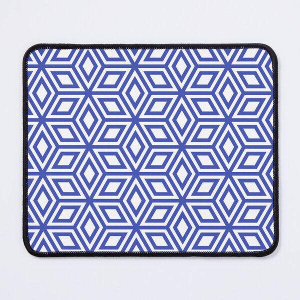 Item preview, White Blue Cube Square Boxes Geometry Repetitive  Structural Minimalist Pattern designed and sold by PenguinForests.