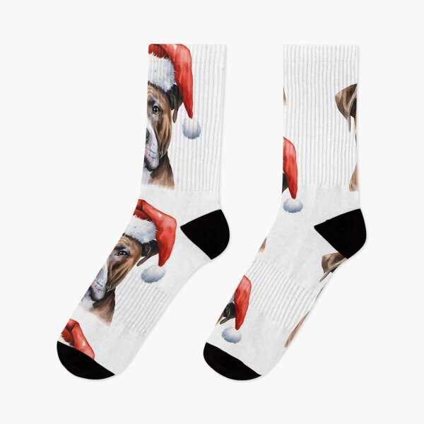 Item preview, Feliz Navidad: Stafford Terrier americano designed and sold by rmcbuckeye.