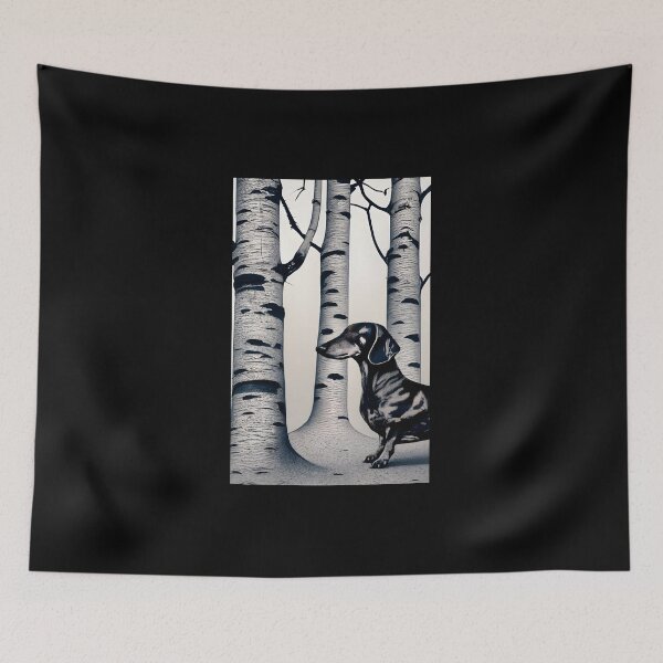 Item preview, Next to the tree designed and sold by DachshundsOnRB.