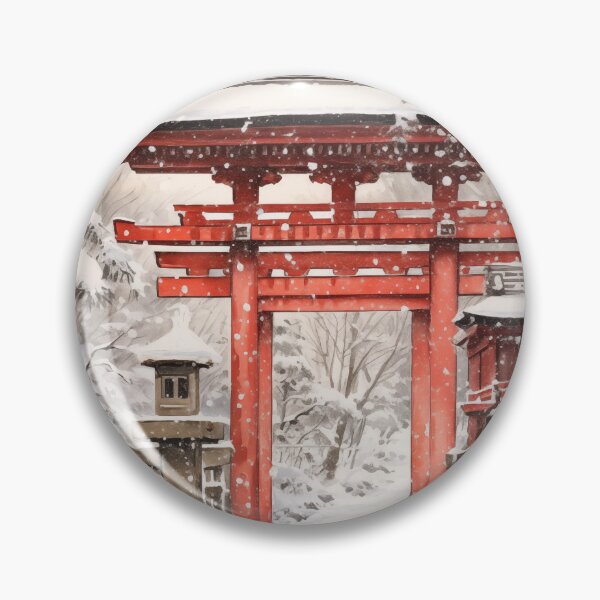 Aperçu de l'œuvre Porte tori japonaise dans la neige créée et vendue par Alexa53.