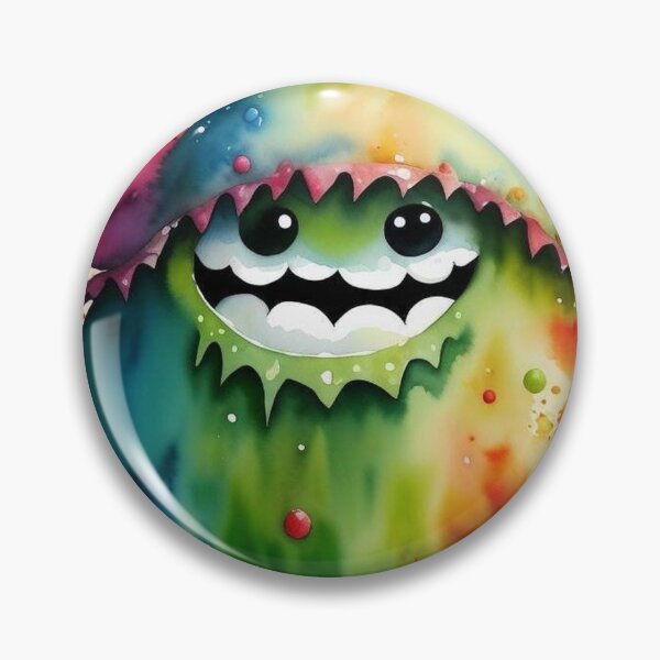 Item preview, Green autumn chestnut monster watercolor designed and sold by JaroDesign2023.