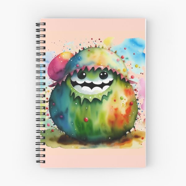 Item preview, Green autumn chestnut monster watercolor designed and sold by JaroDesign2023.