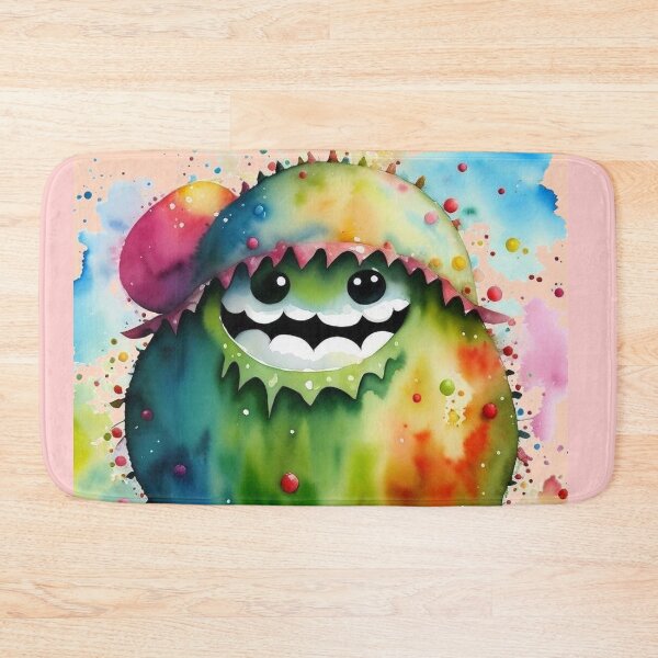 Item preview, Green autumn chestnut monster watercolor designed and sold by JaroDesign2023.