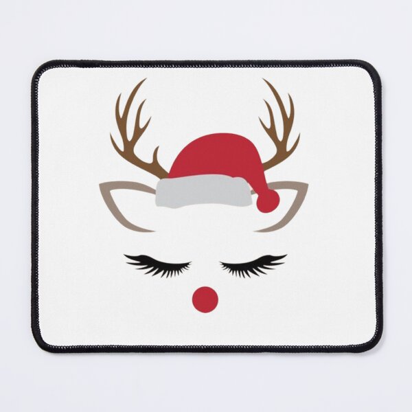 Item preview, cute christmas reindeer eyelash designed and sold by SepiBear.