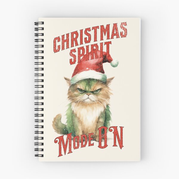 Item preview, Christmas Spirit Mode ON - Christmas Cat Grinch designed and sold by Sara-Design2.