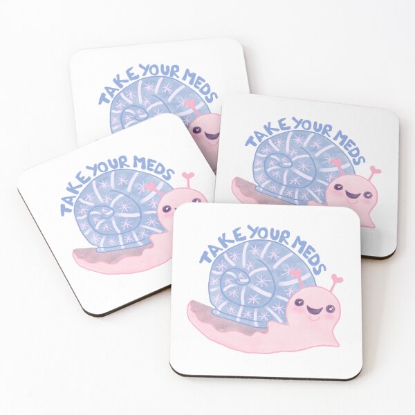Item preview, Take Your Meds Snail designed and sold by Stitchmarsh.