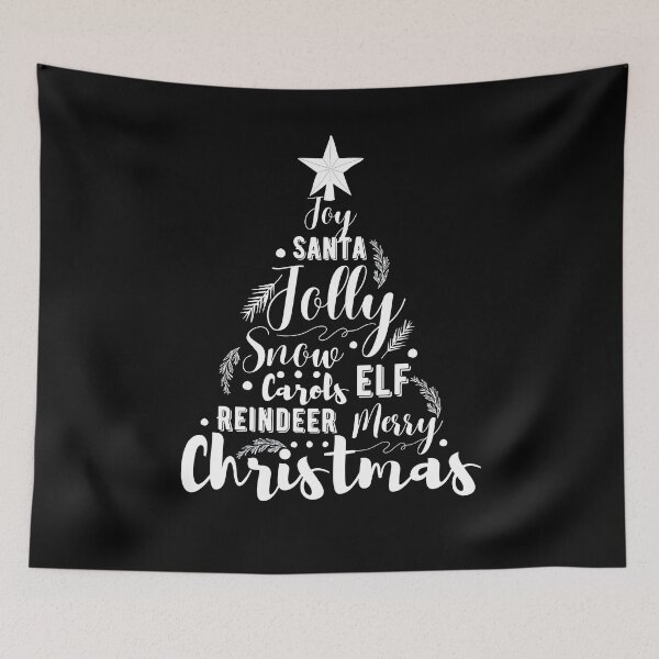 Item preview, Christmas Tree Typography designed and sold by EdytaGister.