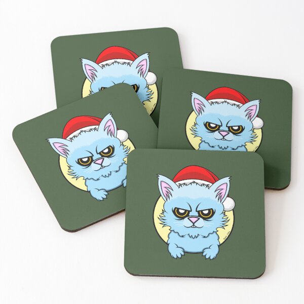 Item preview, Bad Cat in a Christmas Hat designed and sold by Dark-Inks.