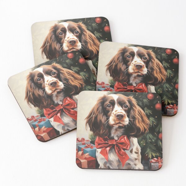 Item preview, Cocker Spaniel at Christmas designed and sold by Samuelsboro.