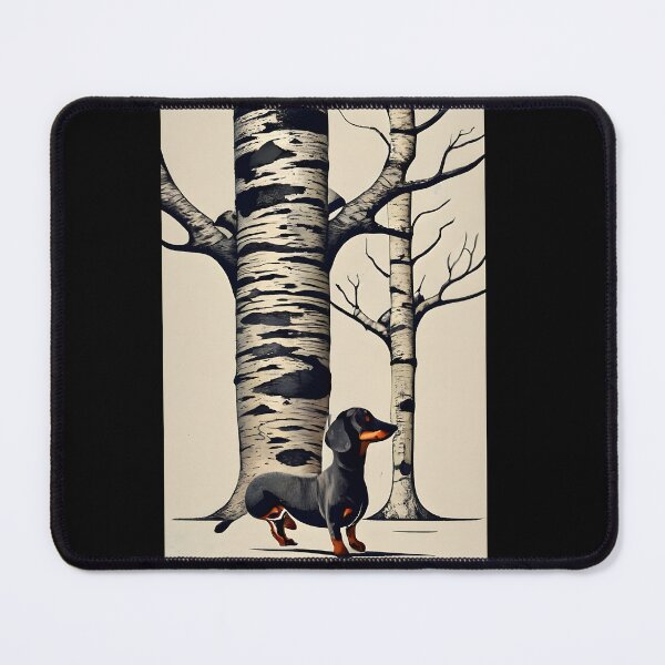 Item preview, Next to the tree designed and sold by DachshundsOnRB.