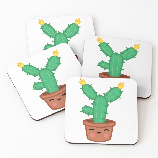 Item preview, Cute cactus in flower pot #5 designed and sold by yabaprints.