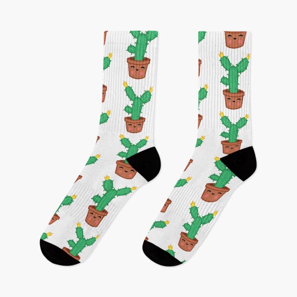 Item preview, Cute cactus in flower pot #5 designed and sold by yabaprints.