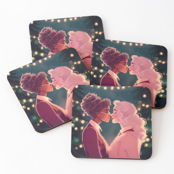 Item preview, Everything is better with fairylights | WLW christmas card designed and sold by LgbtqCards.